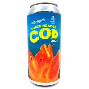 Stigbergets Three Headed Cod 2022 IPA 7.5% (440ml can)-Hop Burns & Black