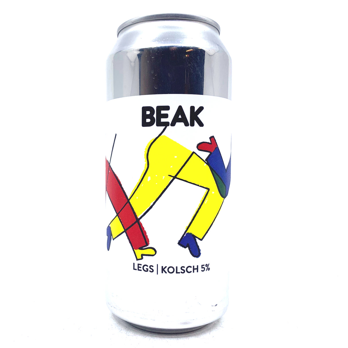 Beak Brewery Legs Kolsch 5% (440ml can)-Hop Burns & Black