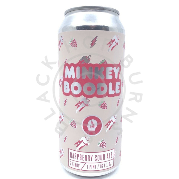 Thin Man Brewery Minkey Boodle Raspberry Sour 7% (473ml can)-Hop Burns & Black