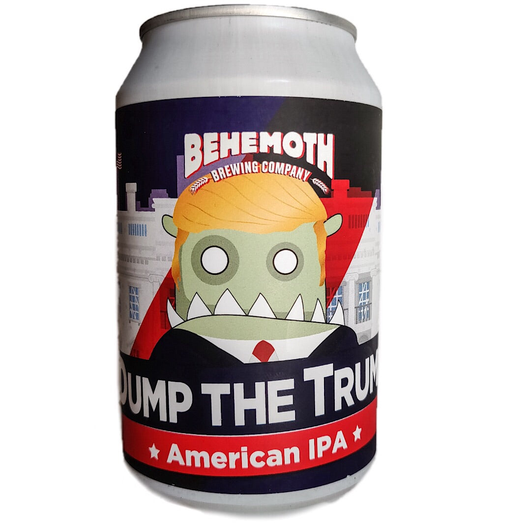 Behemoth Brewing Dump The Trump IPA 7.2% (330ml can)-Hop Burns & Black