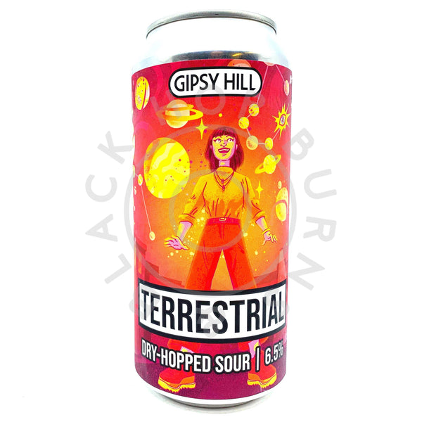 Gipsy Hill Terrestrial Dry Hopped Sour 6.5% (440ml can)-Hop Burns & Black