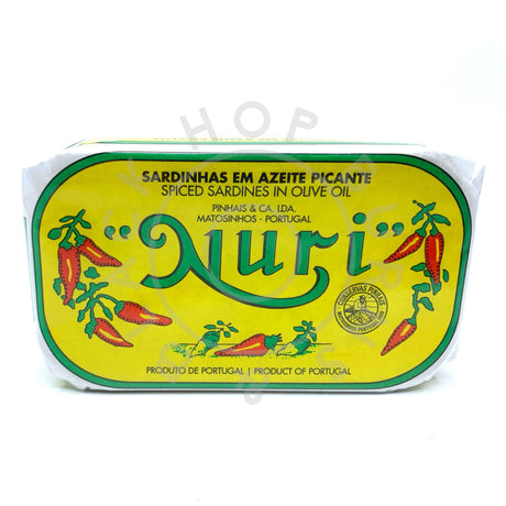 Nuri Sardines with Chilli (125g)-Hop Burns & Black