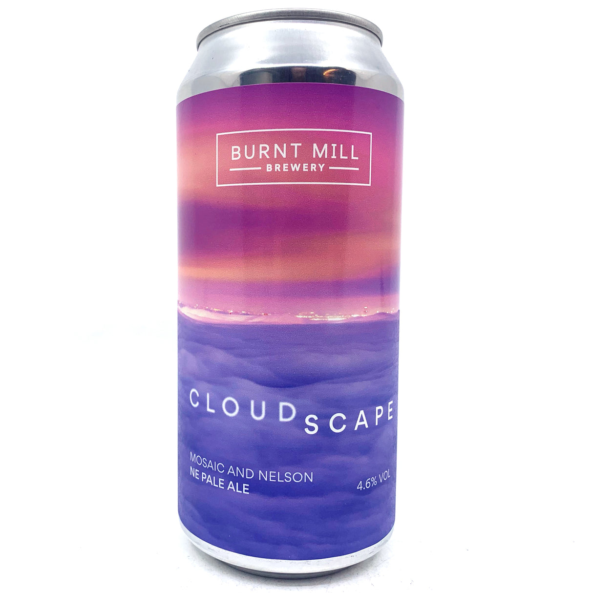 Burnt Mill Cloudscape New England Pale Ale 4.6% (440ml can)-Hop Burns & Black