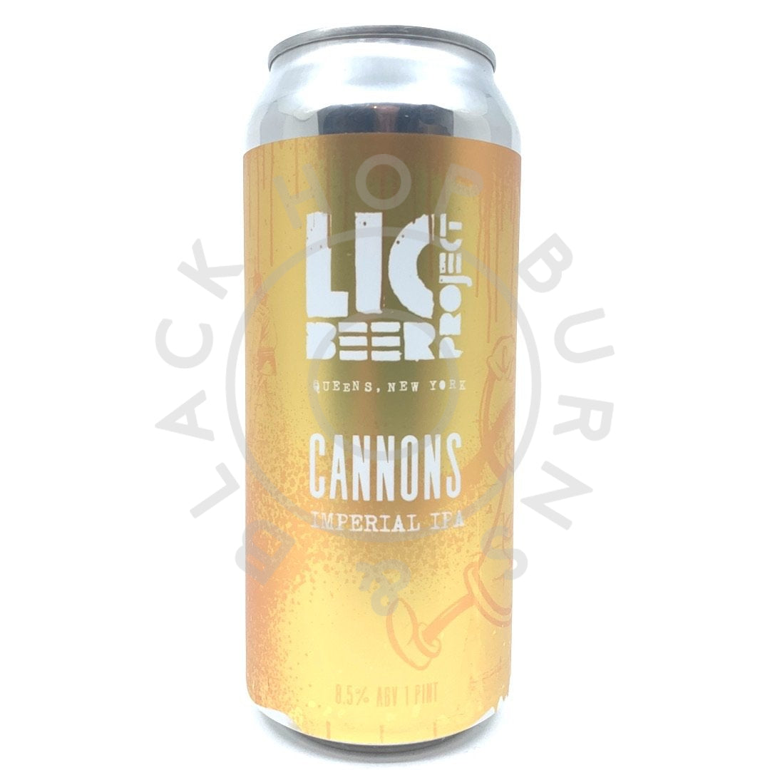 LIC Beer Project Cannons DIPA 8.5% (473ml can)-Hop Burns & Black