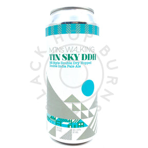 Mountains Walking Tin Sky DDH New England Double IPA 8% (473ml can)-Hop Burns & Black