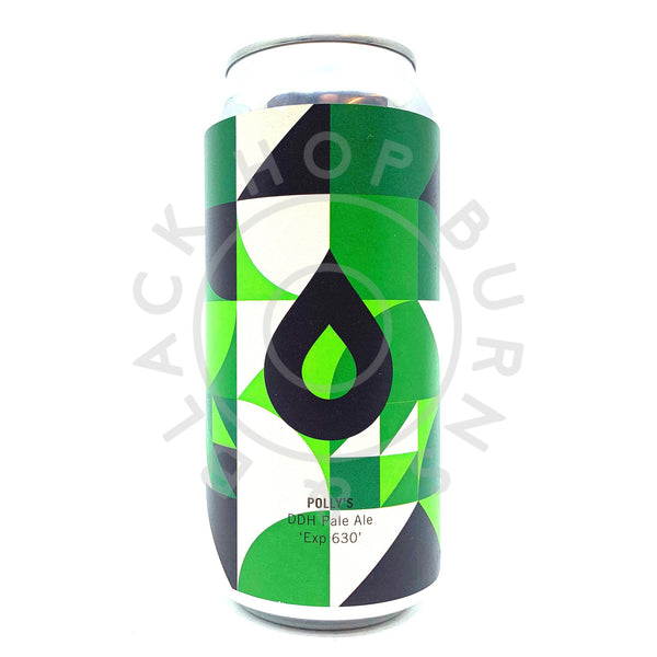 Polly's Brew Co Exp 630 DDH Pale Ale 5.5% (440ml can)-Hop Burns & Black