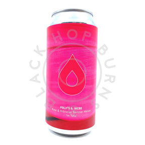 Polly's Brew Co In Totu Rose & Hibiscus Berliner Weisse 4.6% (440ml can)-Hop Burns & Black