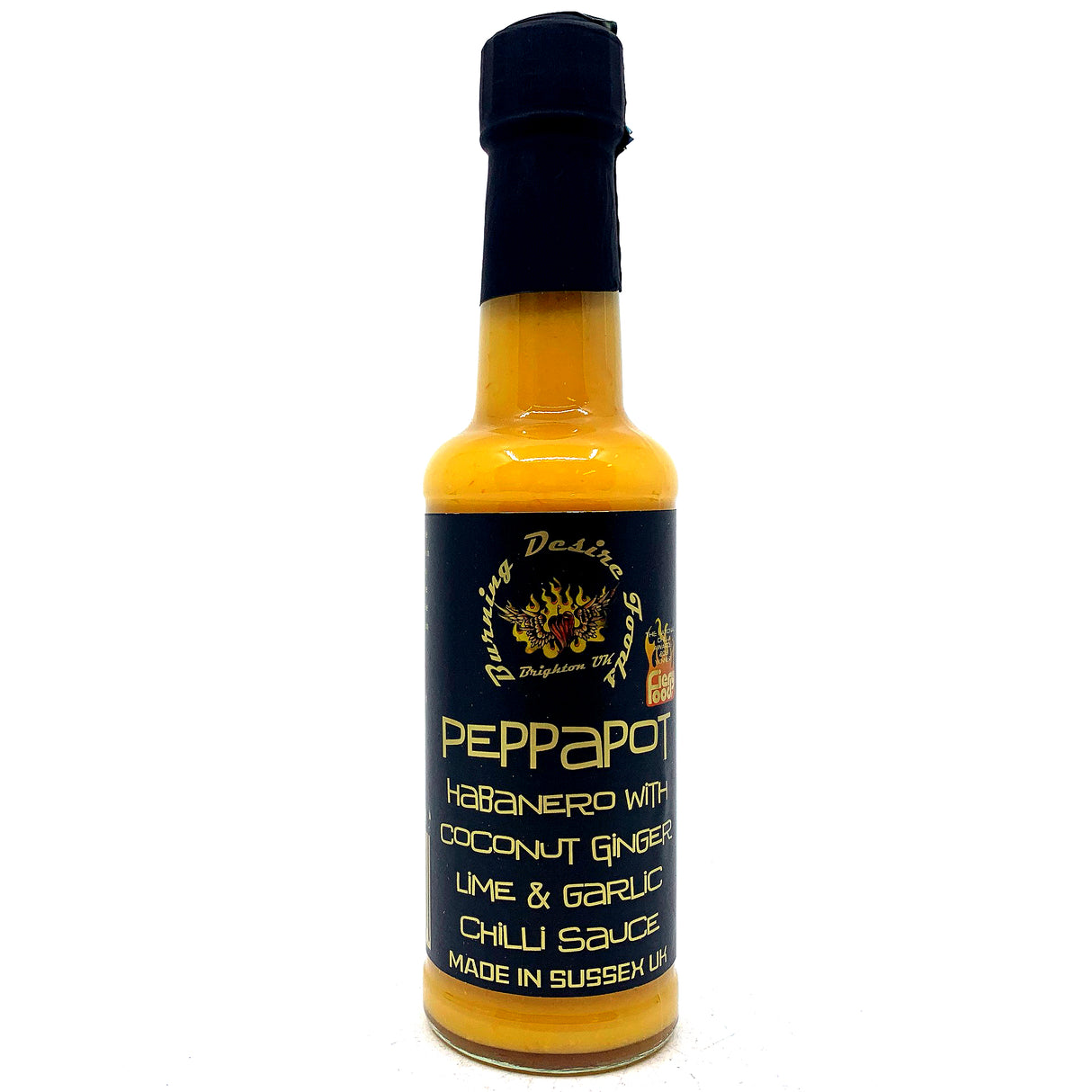 Burning Desire Peppapot Habanero Hot Sauce (148ml)-Hop Burns & Black