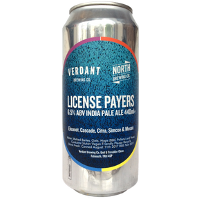Verdant x North Brewing Co. License Payers IPA 6.5% (440ml can)-Hop Burns & Black