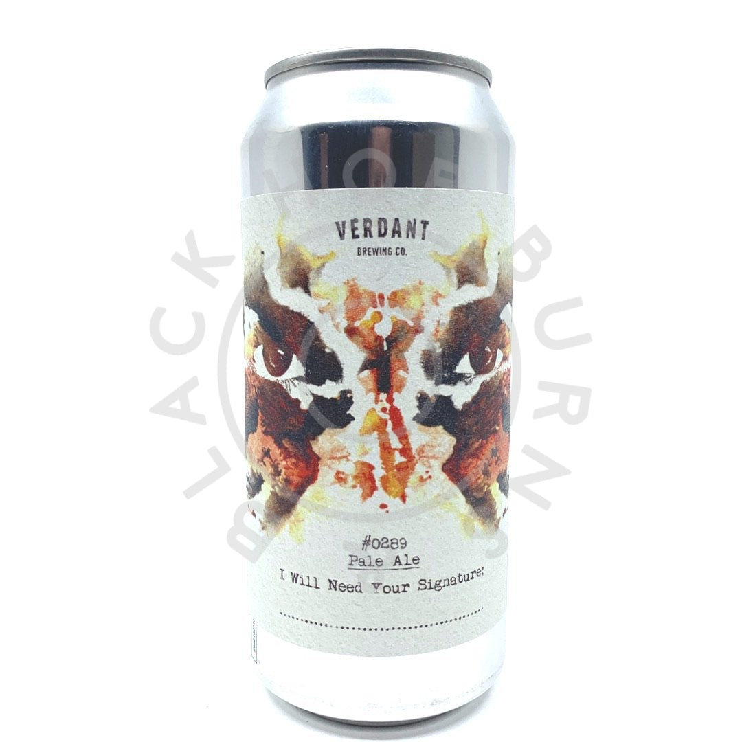 Verdant I Will Need Your Signature Pale Ale 5.5% (440ml can)-Hop Burns & Black