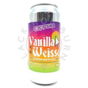 Neon Raptor Vanilla Weisse Orange and Apricot Berliner Weisse 7.2% (440ml can)-Hop Burns & Black