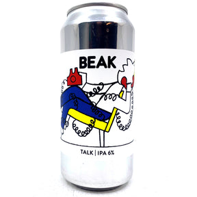 Beak Brewery Talk IPA 6% (440ml can)-Hop Burns & Black