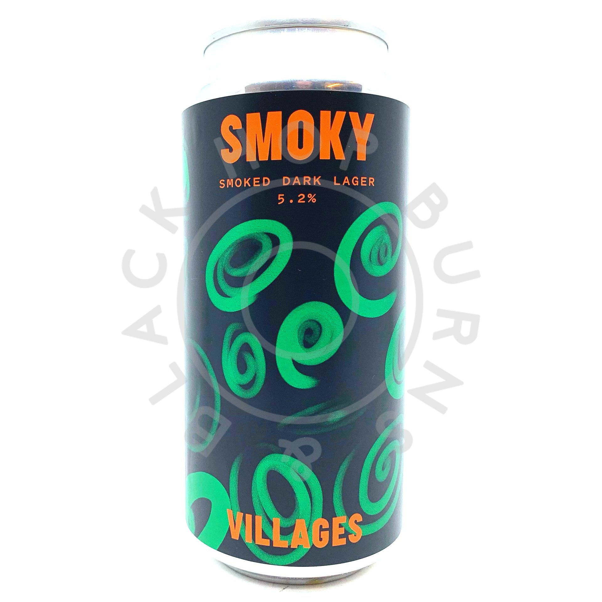 Villages Smoky Smoked Dark Lager 5.2% (440ml can)-Hop Burns & Black