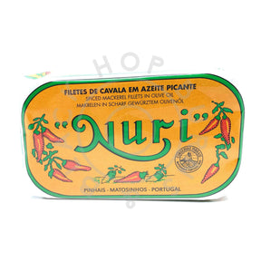 Nuri Mackerel with Chilli (125g)-Hop Burns & Black