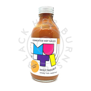 Muti Deep Trouble Fermented Hot Sauce (200ml)-Hop Burns & Black