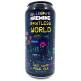 Elusive Brewing Restless World West Coast Pale Ale 4.5% (440ml can)-Hop Burns & Black