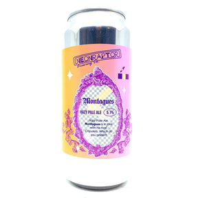 Neon Raptor Montagues New England Pale Ale 5.1% (440ml can)-Hop Burns & Black