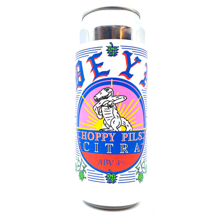 DEYA Hoppy Pils Citra 4% (500ml can)-Hop Burns & Black