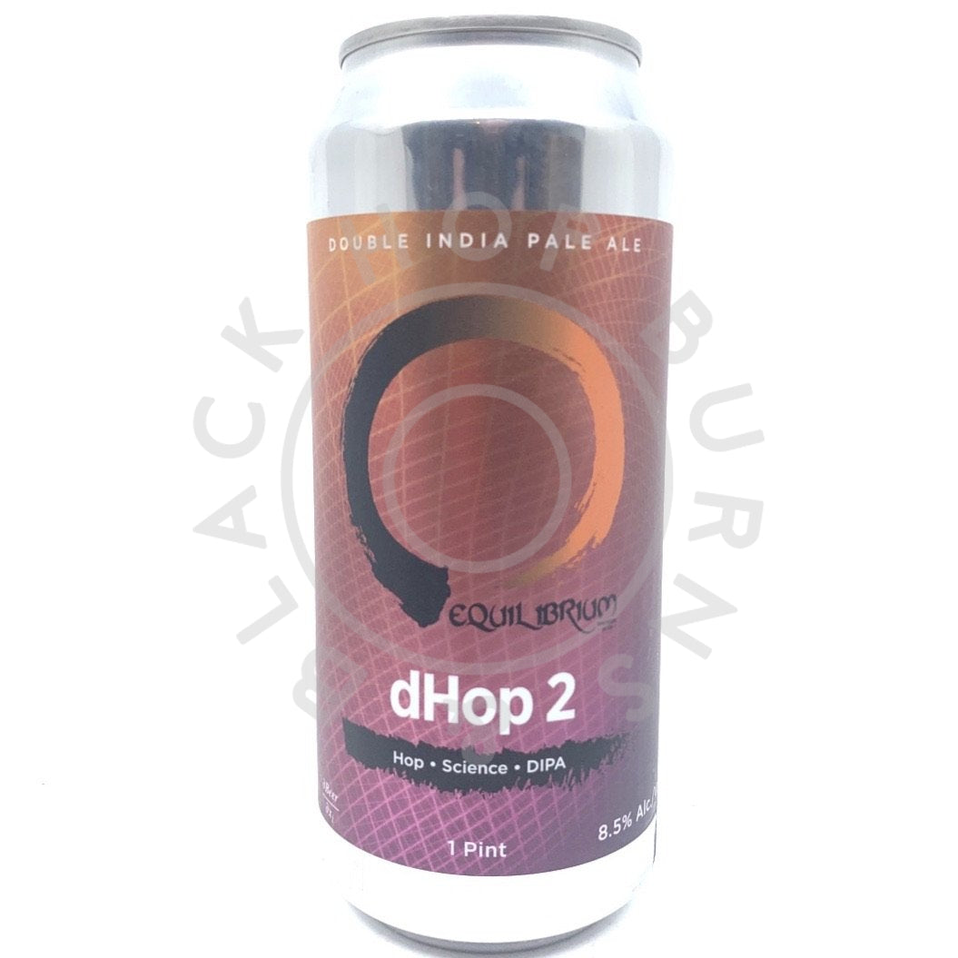 Equilibrium dHop2 DIPA 8.5% (473ml can)-Hop Burns & Black