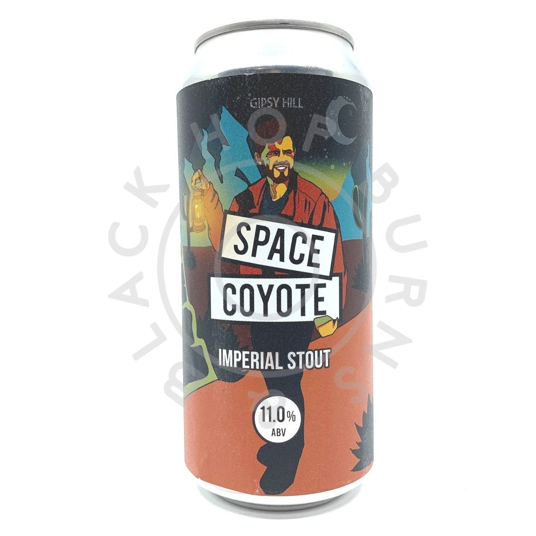 Gipsy Hill Space Coyote Imperial Stout 11% (440ml can)-Hop Burns & Black
