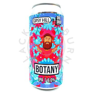 Gipsy Hill x One Drop Botany New England IPA 6% (440ml can)-Hop Burns & Black