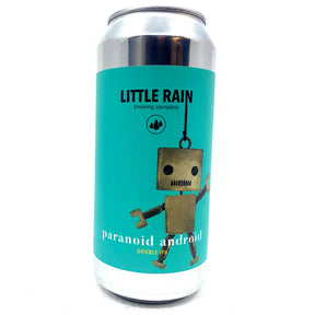 Little Rain Paranoid Android Double New England IPA 8.1% (440ml can)-Hop Burns & Black