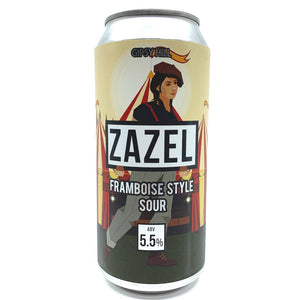 Gipsy Hill Zazel Framboise-Style Sour 5.5% (440ml can)-Hop Burns & Black