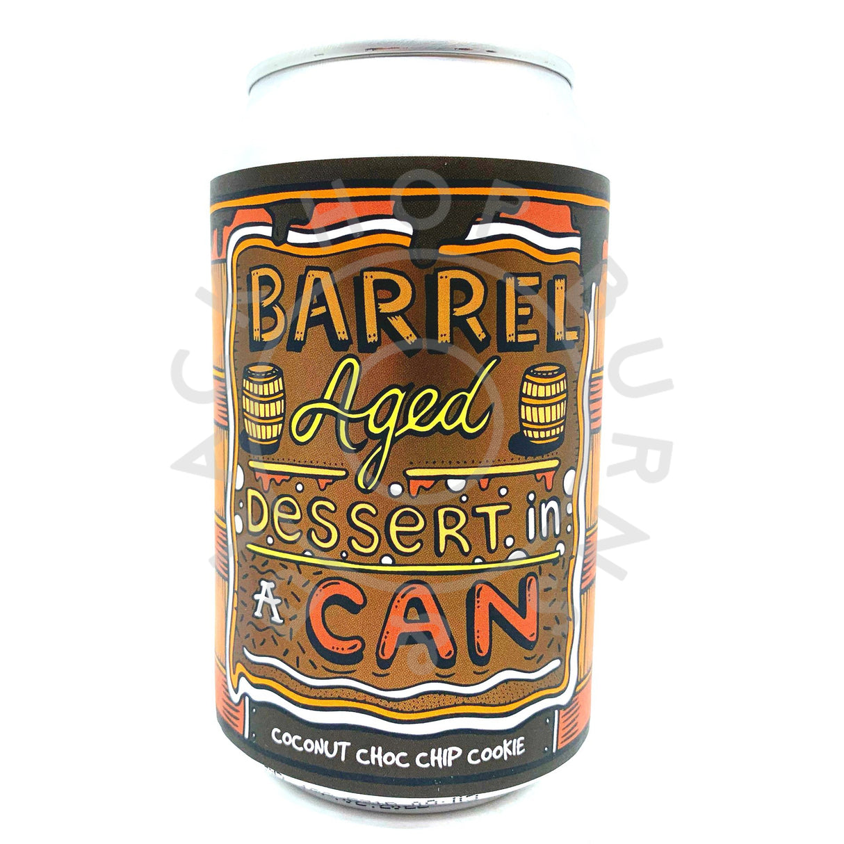 Amundsen Barrel Aged Dessert In A Can Coconut Choc Chip Cookie 11.5% (330ml can)-Hop Burns & Black