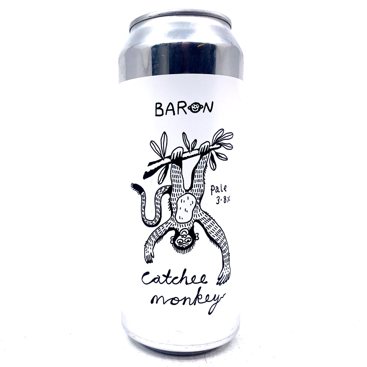 Baron Brewing Catchee Monkee Pale Ale 3.8% (500ml can)-Hop Burns & Black