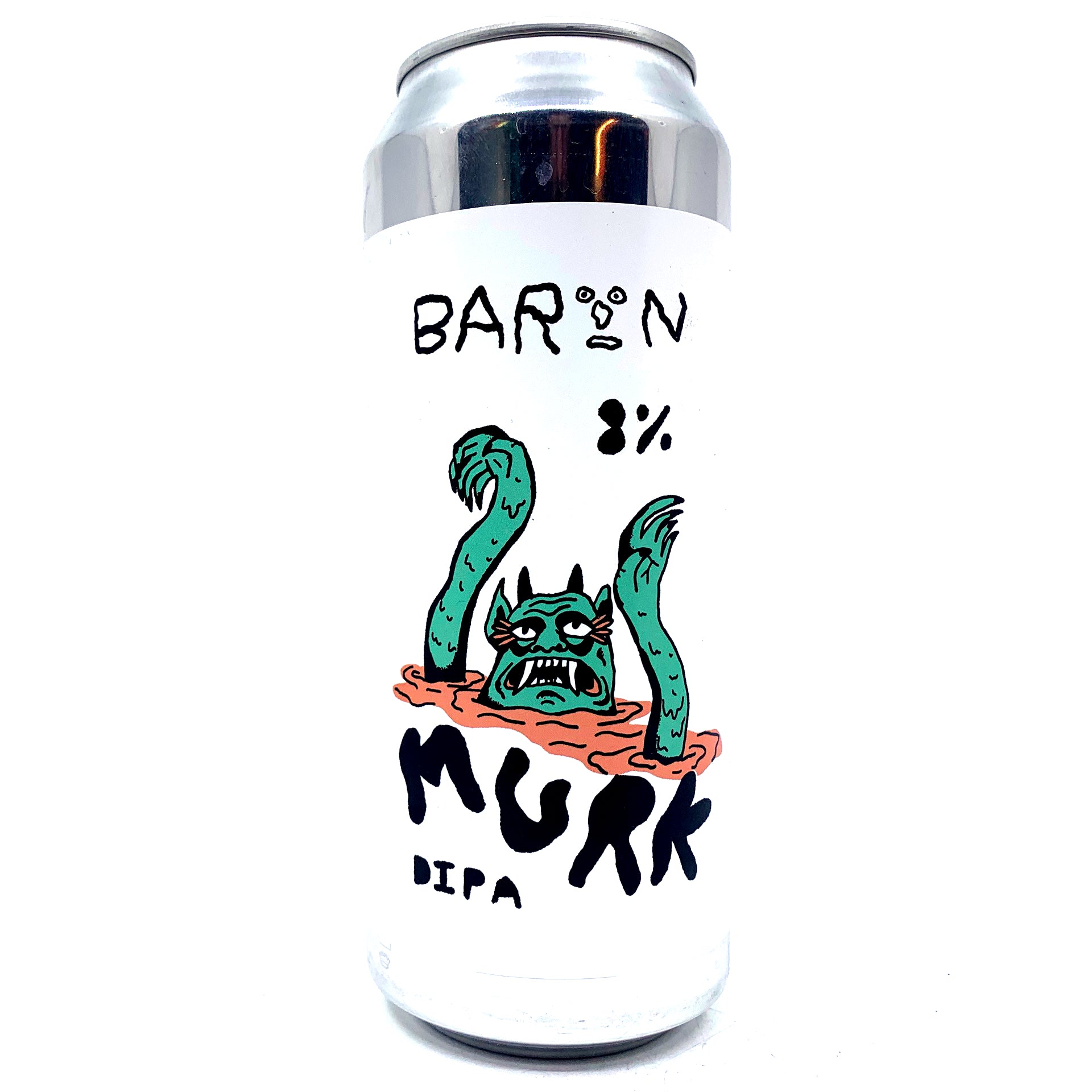 Baron Brewing Murk Double IPA 8% (500ml can)-Hop Burns & Black
