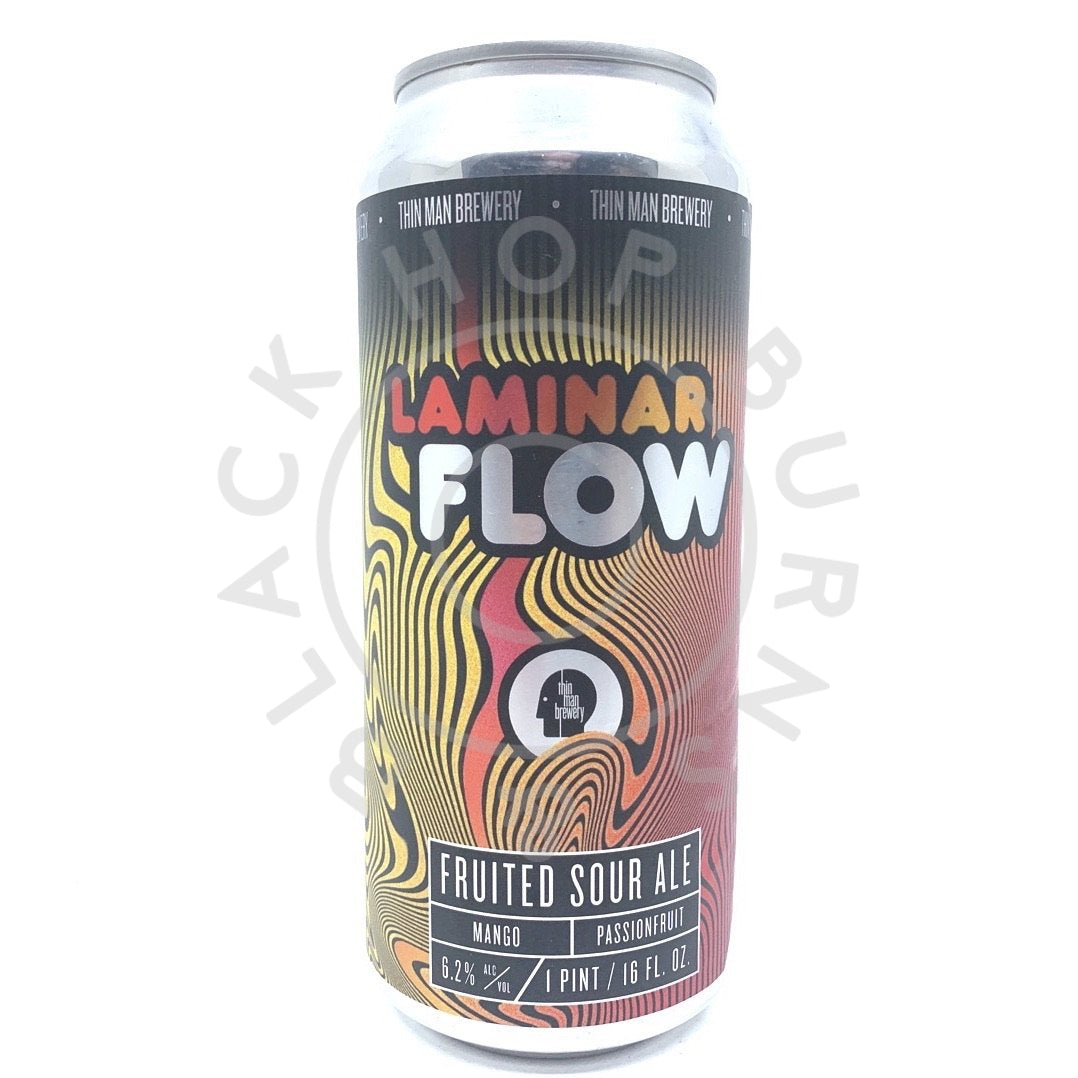 Thin Man Brewery Laminar Flow Fruited Sour 6.2% (473ml can)-Hop Burns & Black