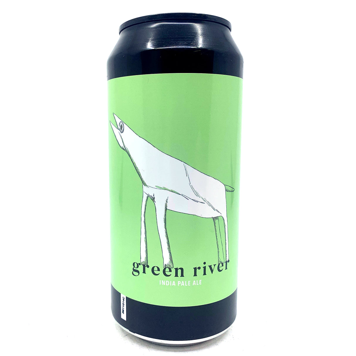 Little Rain Green River New England IPA 7.2% (440ml can)-Hop Burns & Black