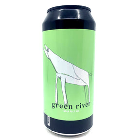 Little Rain Green River New England IPA 7.2% (440ml can)-Hop Burns & Black