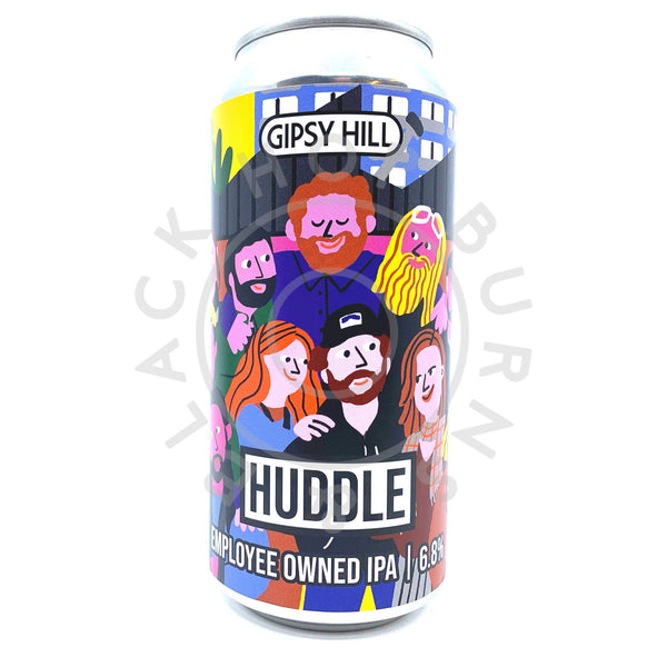 Gipsy Hill Huddle New England IPA 6.8% (440ml can)-Hop Burns & Black
