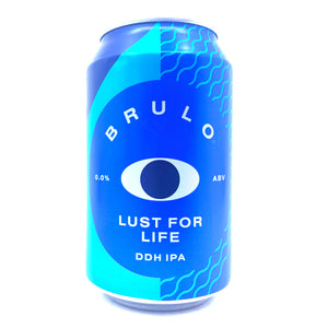 Brulo Lust For Life DDH Alcohol-Free IPA 0.0% (330ml can)-Hop Burns & Black