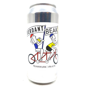 Beak Brewery x Verdant Teamwurk IPA 6.5% (440ml can)-Hop Burns & Black