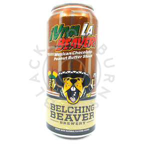 Belching Beaver ¡Viva La Beaver! Milk Stout 7.5% (473ml can)-Hop Burns & Black