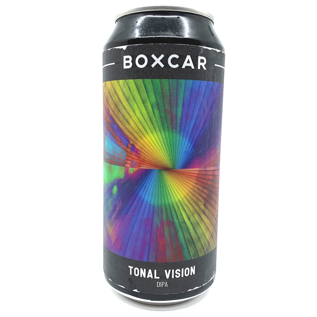 Boxcar Tonal Vision DIPA 8% (440ml can)-Hop Burns & Black