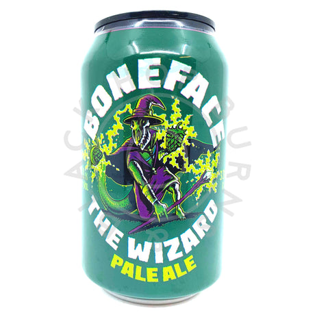 Boneface The Wizard Pale Ale 5.1% (330ml can)-Hop Burns & Black
