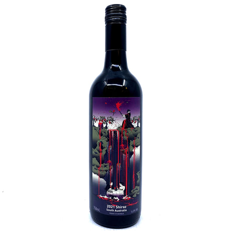 Free Run Juice Samurai Shiraz 2021 14% (750ml)-Hop Burns & Black