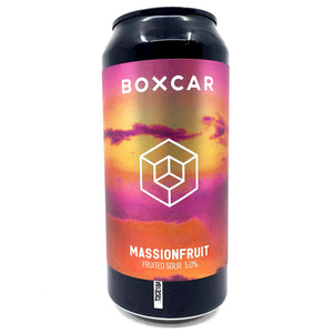 Boxcar Massionfruit Fruited Sour 5% (440ml can)-Hop Burns & Black