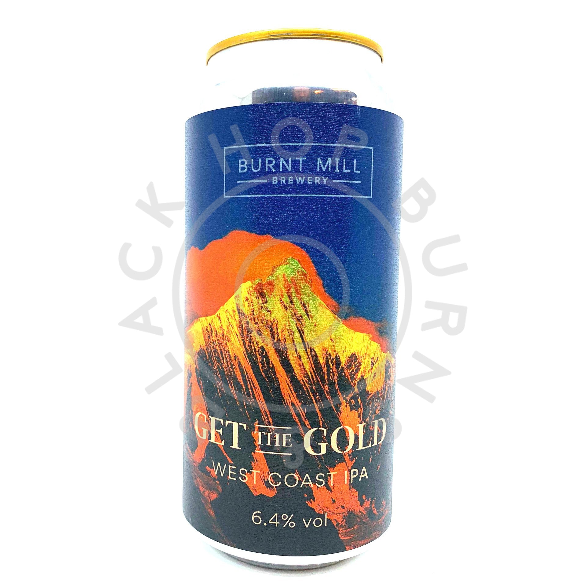 Burnt Mill Get the Gold West Coast IPA 6.4% (440ml can)-Hop Burns & Black