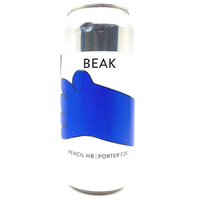Beak Brewery Pencil HB India Porter 7.2% (440ml can)-Hop Burns & Black