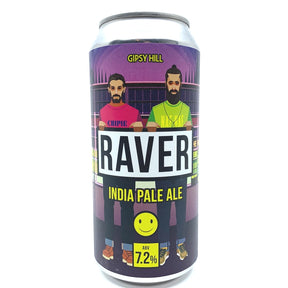Gipsy Hill Raver IPA 7.2% (440ml can)-Hop Burns & Black