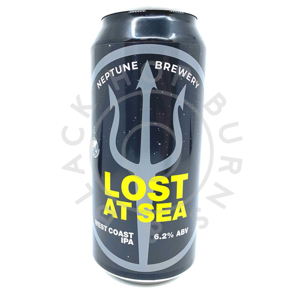 Neptune x Lost & Grounded Lost At Sea West Coast IPA 6.2% (440ml can)-Hop Burns & Black