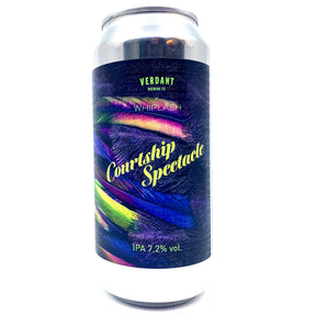 Verdant x Whiplash Courtship Spectacle IPA 7.2% (440ml can)-Hop Burns & Black