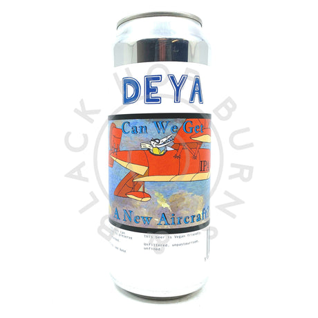 DEYA Can We Get A New Aircraft? IPA 6.2% (500ml can)-Hop Burns & Black