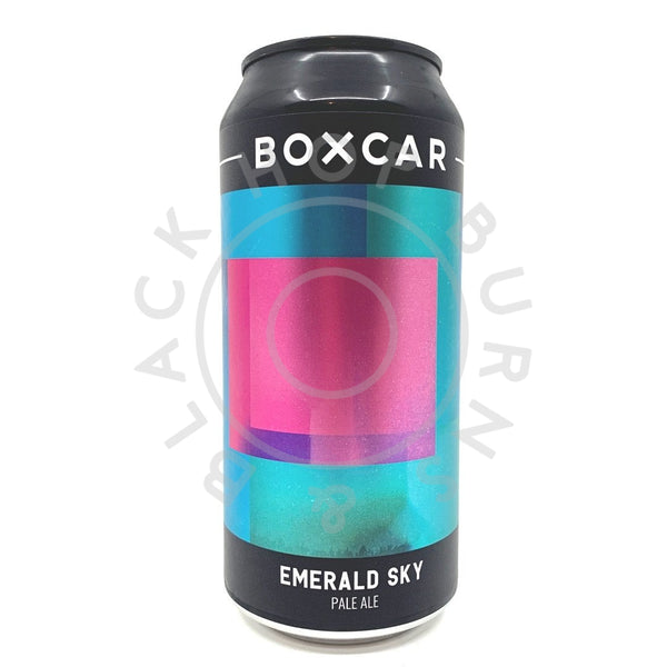 Boxcar Emerald Sky Pale Ale 4.6% (440ml can)-Hop Burns & Black