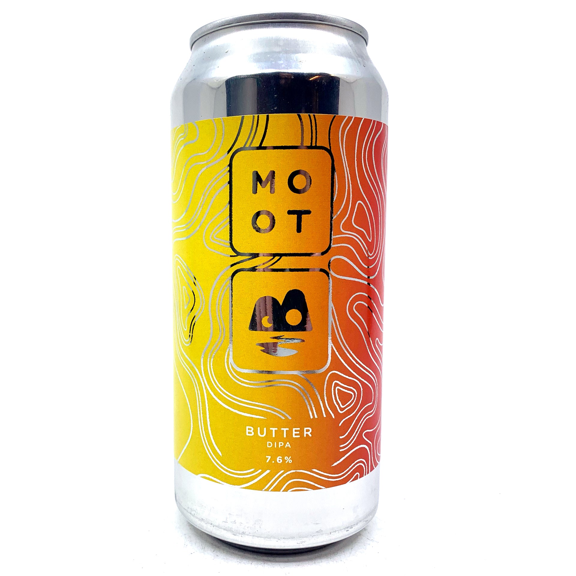 Moot Brew Co Butter Double IPA 7.6% (440ml can)-Hop Burns & Black