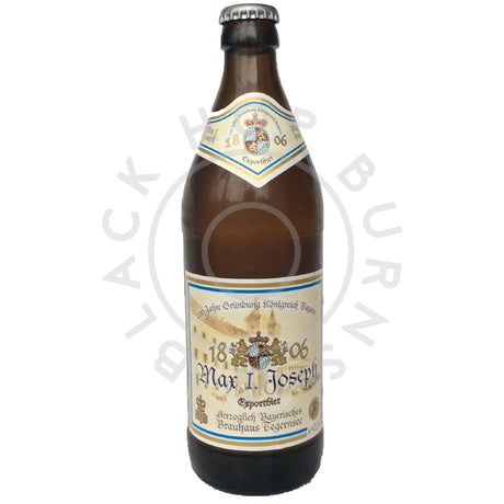 Tegernsee Max I Joseph Exportbier 5.2% (500ml)-Hop Burns & Black